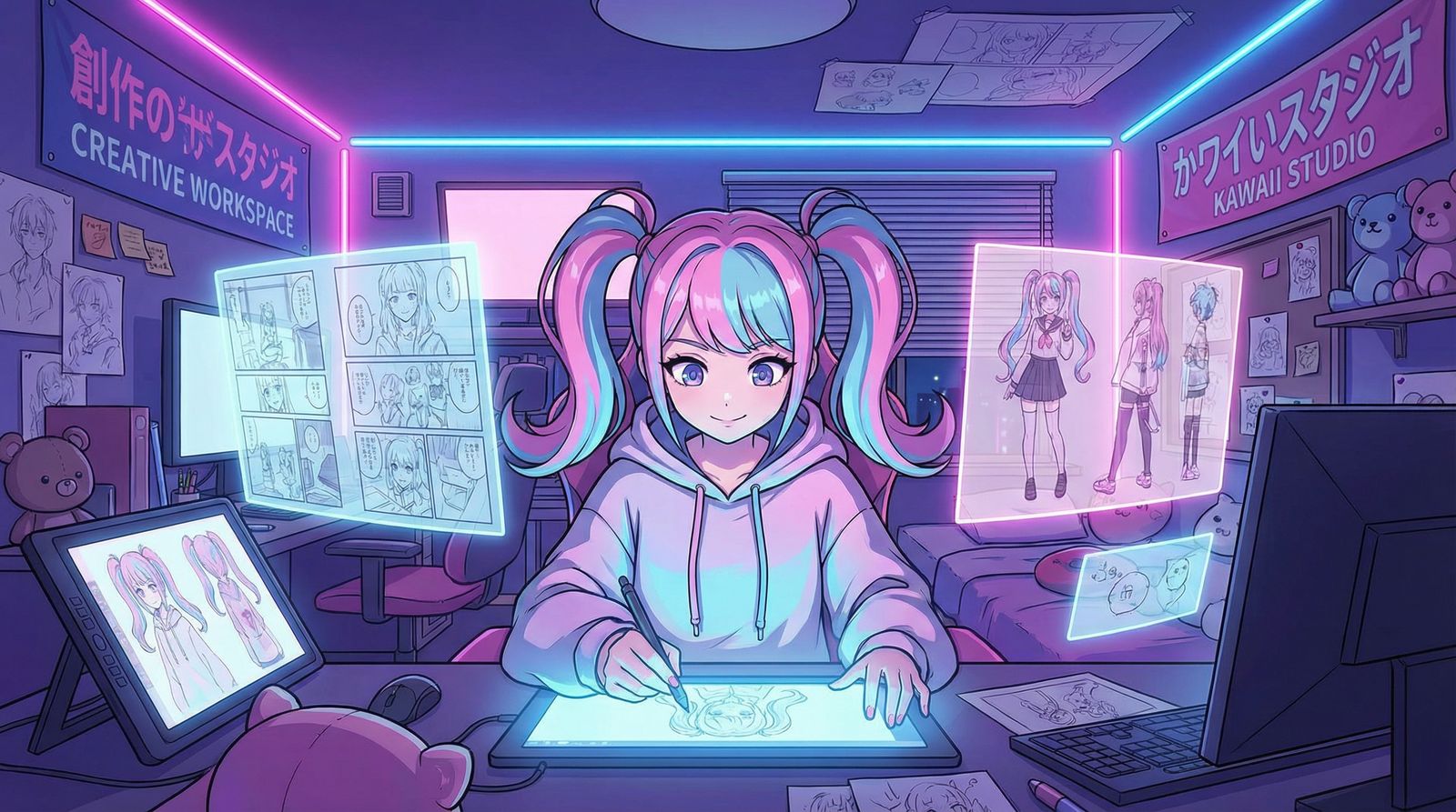 校花传媒二次元创作